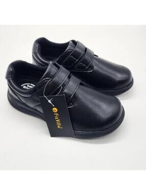 New Fitville Velcro sneakers black 7.5 Extra wide diabetic shoe comfy